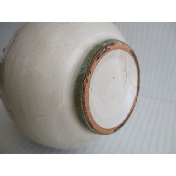 *Ainring Keramik Pitcher Flowers Glazed Ceramic Handmade GERMANY - Picture 7 of 8